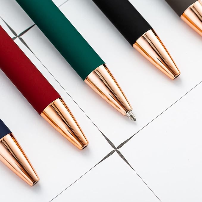 Custom Engraved Ballpoint Pens Bulk, Personalized with Name/Logo, Black or Blue Ink, Smooth Writing for Office, School, Business, Church, Reunion Grass 50 Pcs