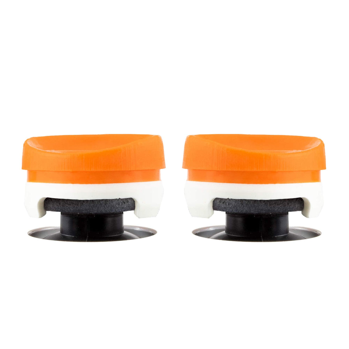 KontrolFreek Rush Performance Thumbsticks for Xbox One and Xbox Series X | Performance Thumbsticks | 2 Mid-Rise, Concave | Orange/White