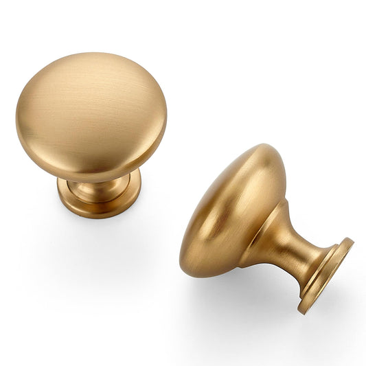 Ravinte 30 Pack Champagne Bronze Round Zinc Cabinet Knobs for Kitchen Bathroom Closet Dresser Cabinets