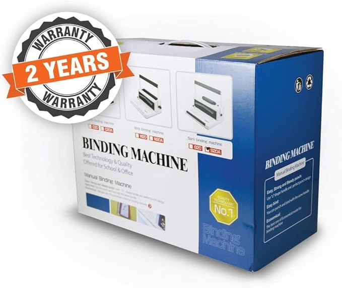 Coilbind S20 Spiral Coil Binding Machine for Office – Heavy Duty Hole Punch Electric Coil Inserter – Adjustable Margins – Clean Binding - Free Crimper Tool & 100 Coils – 4:1 Pitch – 20 Sheet Capacity