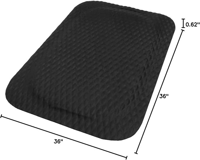 M+A Matting Hog Heaven Anti Fatigue Mat - Welding Safe, Slag Proof, Grease and Oil Proof, Industrial Grade Mat for Commercial Areas (3' x 5', 5/8" Thick)