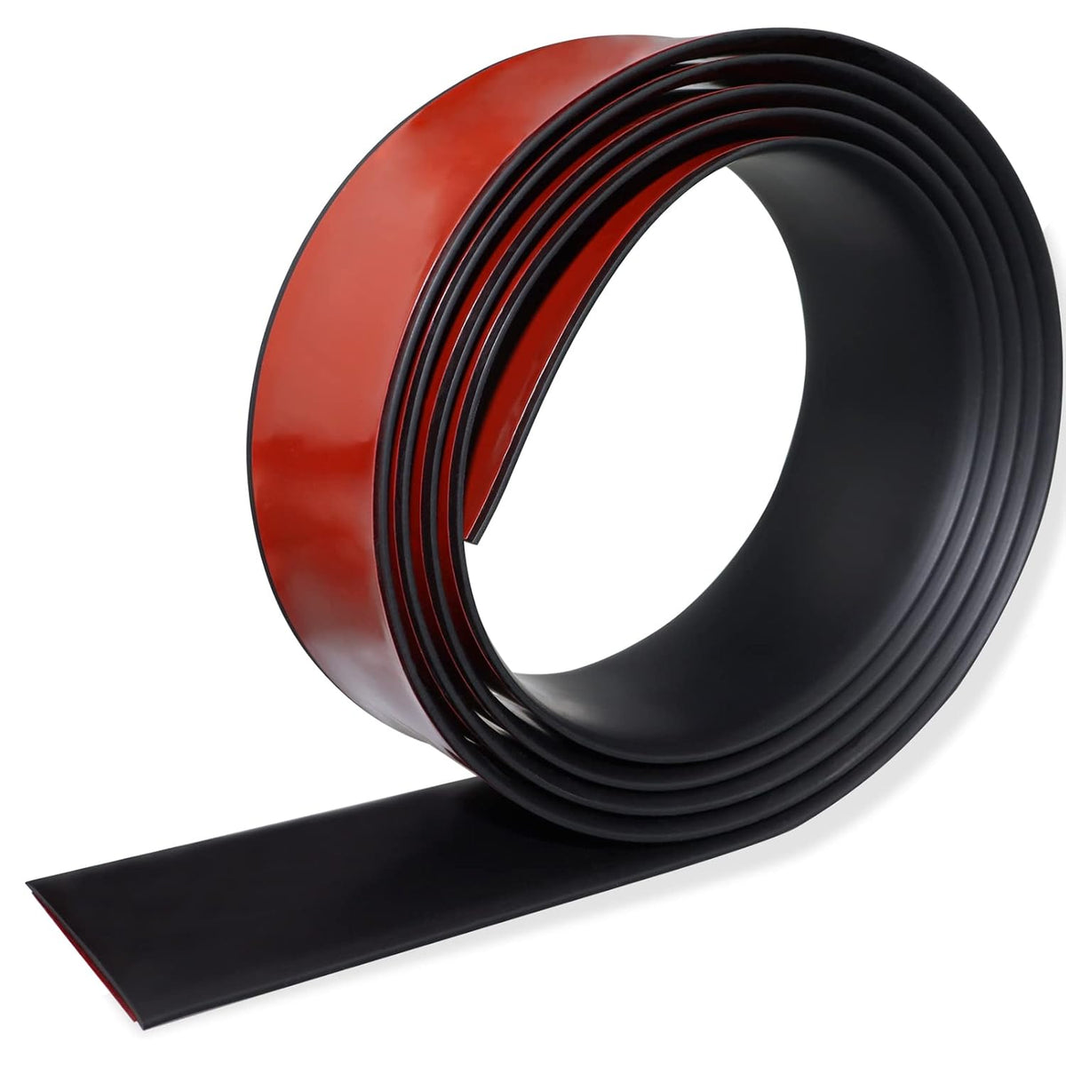 Floor Transition Strip Self Adhesive Floor Cover Strips Laminate 3" Wide Vinyl Flat Divider Transitions (7.5cm, 6.56Ft, Black)