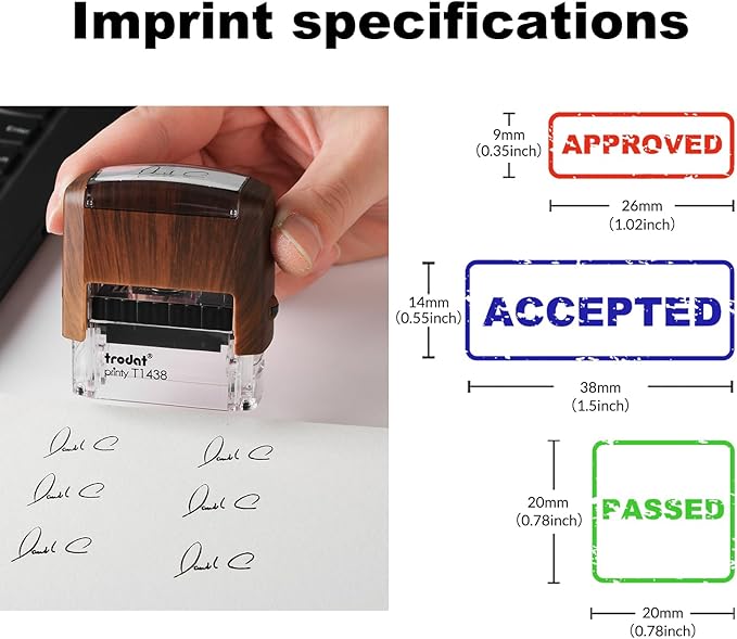 Custom Stamp-Rubber Stamps Custom,self Inking Stamps Personalized-Address Stamps Self Inking Personalized, Signature Stamp for Business, Office, Personal Use (0.35inch x 1.02inch)