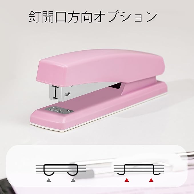 Deli Stapler, Desktop Stapler, Office Stapler, 25 Sheet Capacity, Includes 1000 Staples and Staple Remover, Pink