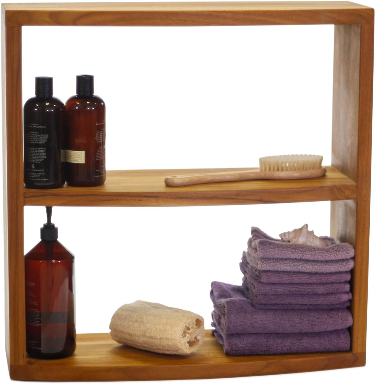 AquaTeak Manada Backless Teak Storage Cabinet