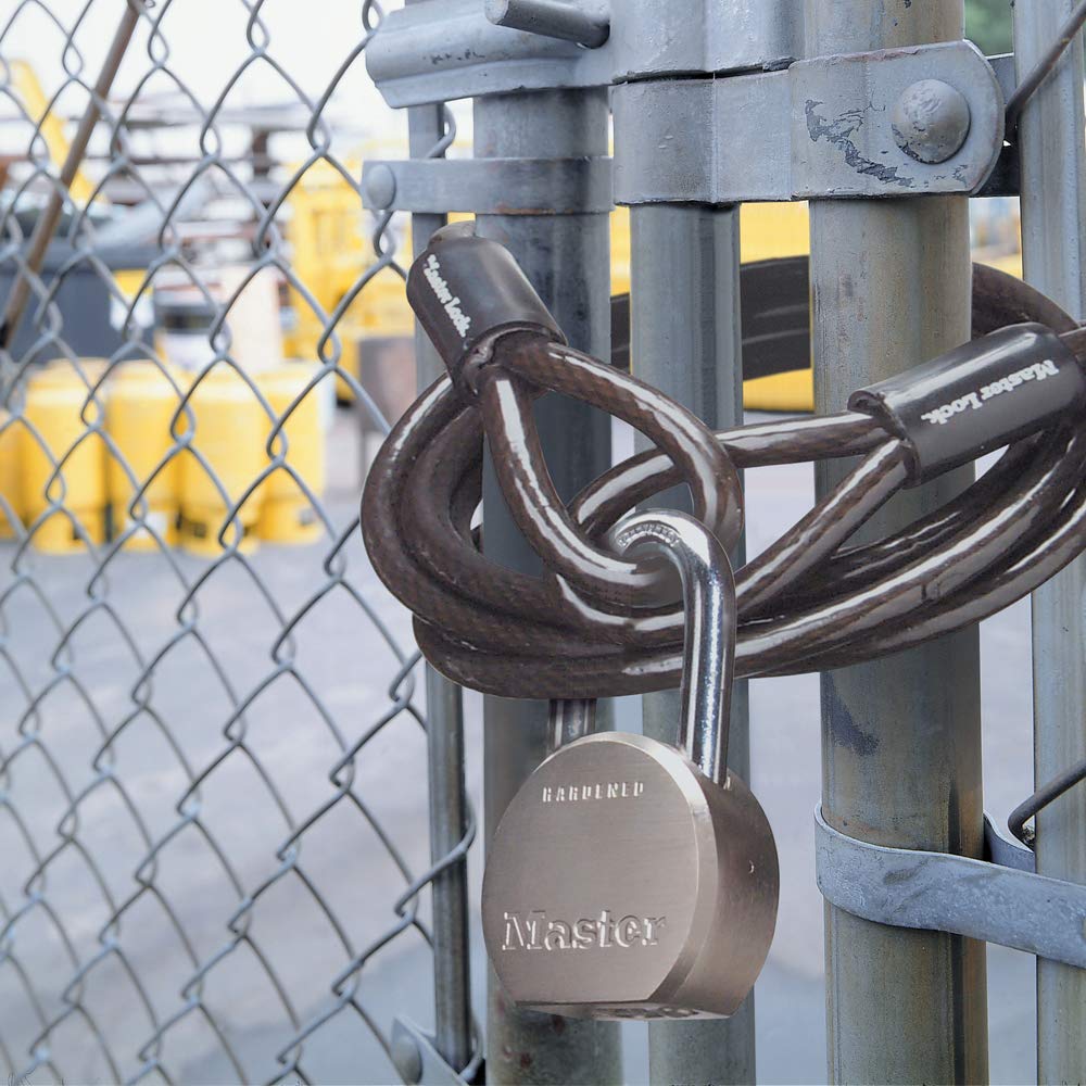 Master Lock 930DLHPF Padlock with Key, Hardened Steel