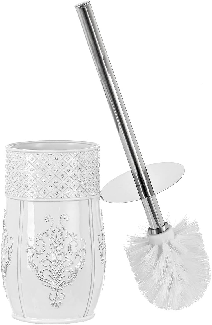 Creative Scents White Toilet Brush and Holder