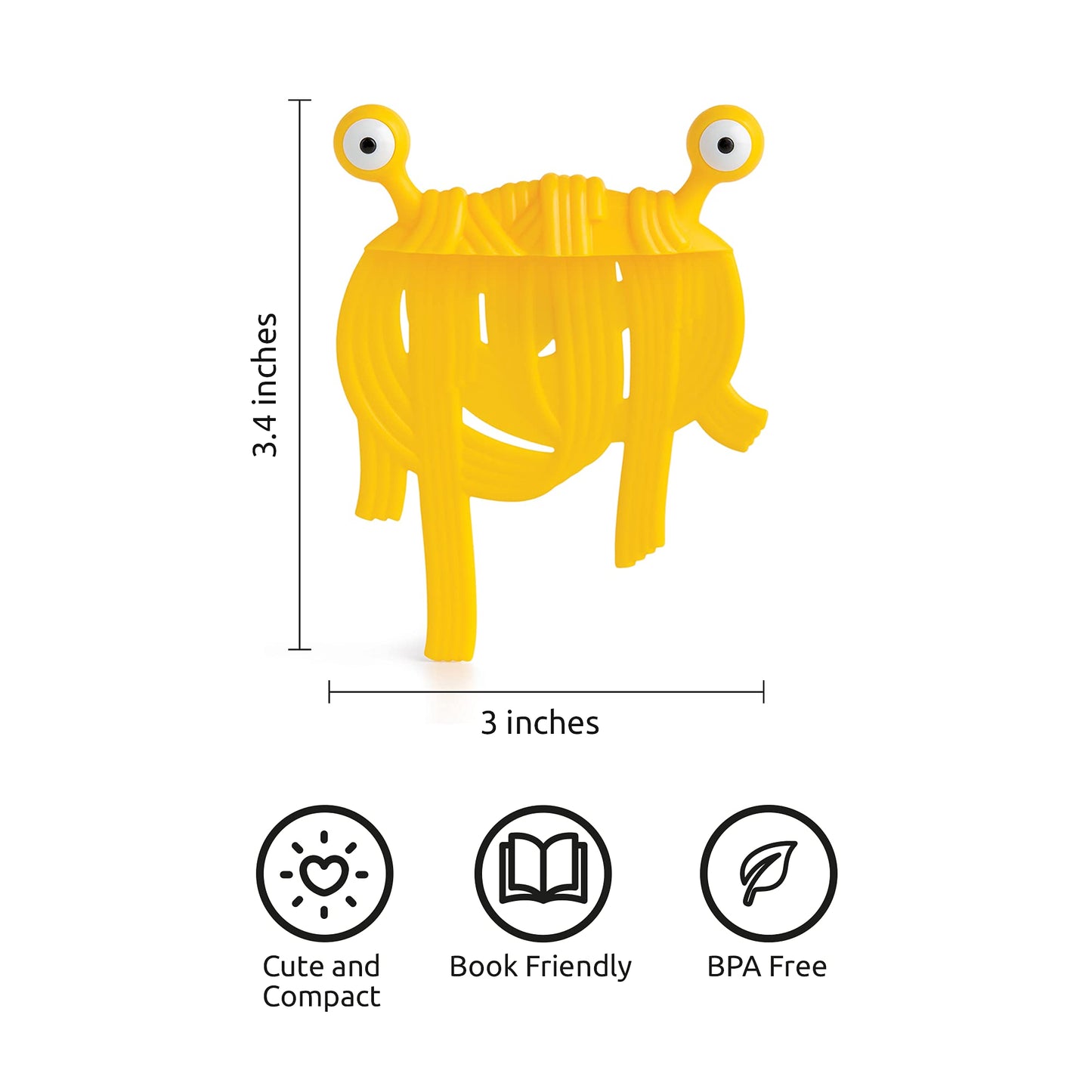OTOTO Bookmarks - Gifts for Book Lovers, Unique Gifts for Book Readers, Women & Men, Bookmark Gifts for Kids, Girls, Boys, Manga Readers (Spaghetti)