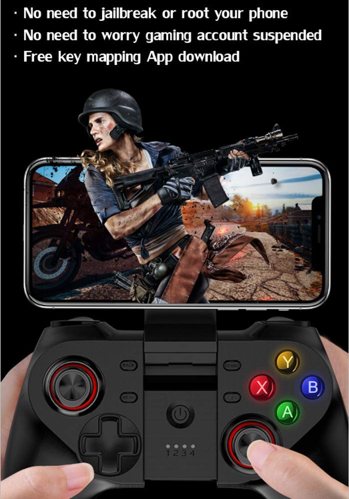 TECGAMER Mobile Game Controller, Wireless Bluetooth Gamepad Joystick Multimedia Game Controller Compatible with Android Windows PC, Perfect for the most games-NO SUPPORTING IOS 13.4 or above