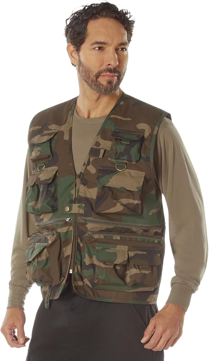 Rothco Uncle Milty Travel Vest - Outdoor Fishing Camping 17 Cargo Pocket Jacket