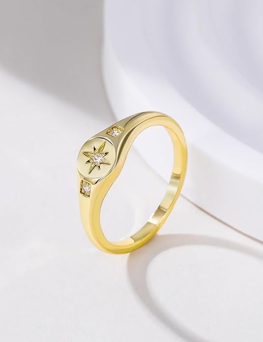 Mameloly 1.5mm 14K Gold Plated Wedding Bands for Women Dainty Stackable Thin Dot Ring Statement Ring Size 3-12