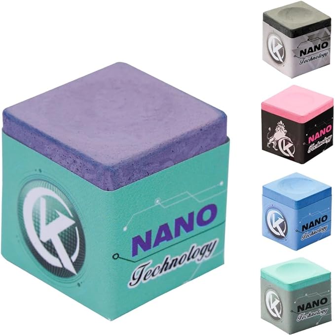 KONLLEN Pool Cue Chalk Nano Technology Billiard Chalk for Professional Tournament Dedicated Pool Chalk (Outstanding Performance, Reduce Miscue, Durable)