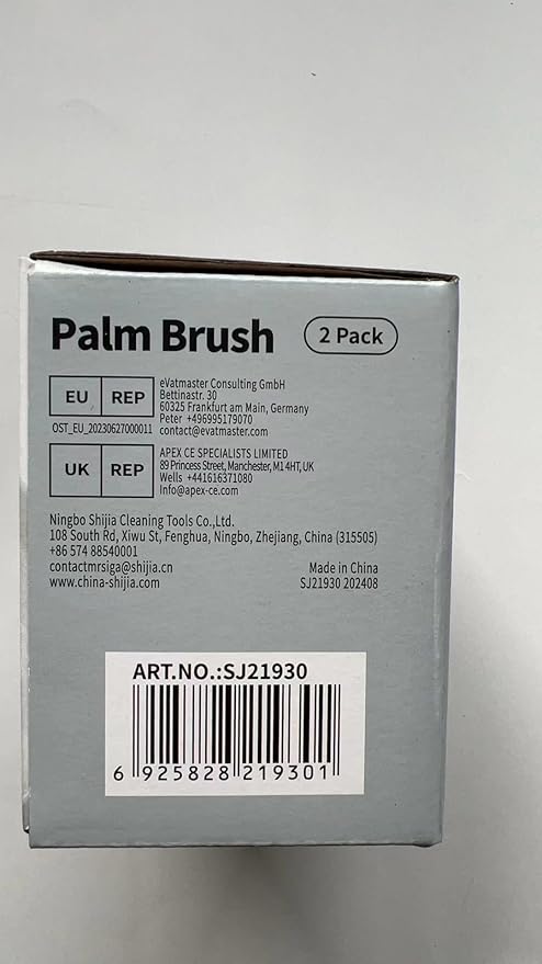 MR.SIGA Dish Scrub Brush, Palm Brush Dish Scrubber with Ergonomic Grip, Kitchen Brushes for Dishes, Orange, Pack of 2