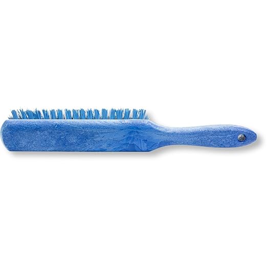 SPARTA Handheld Soft Counter Brush 8 Inch Bristle Span, Multi-Use Dust Brush with 5 Inch Handle for Tables, Countertops, and Delicate Surfaces, Polyester, Blue, (Pack of 6)