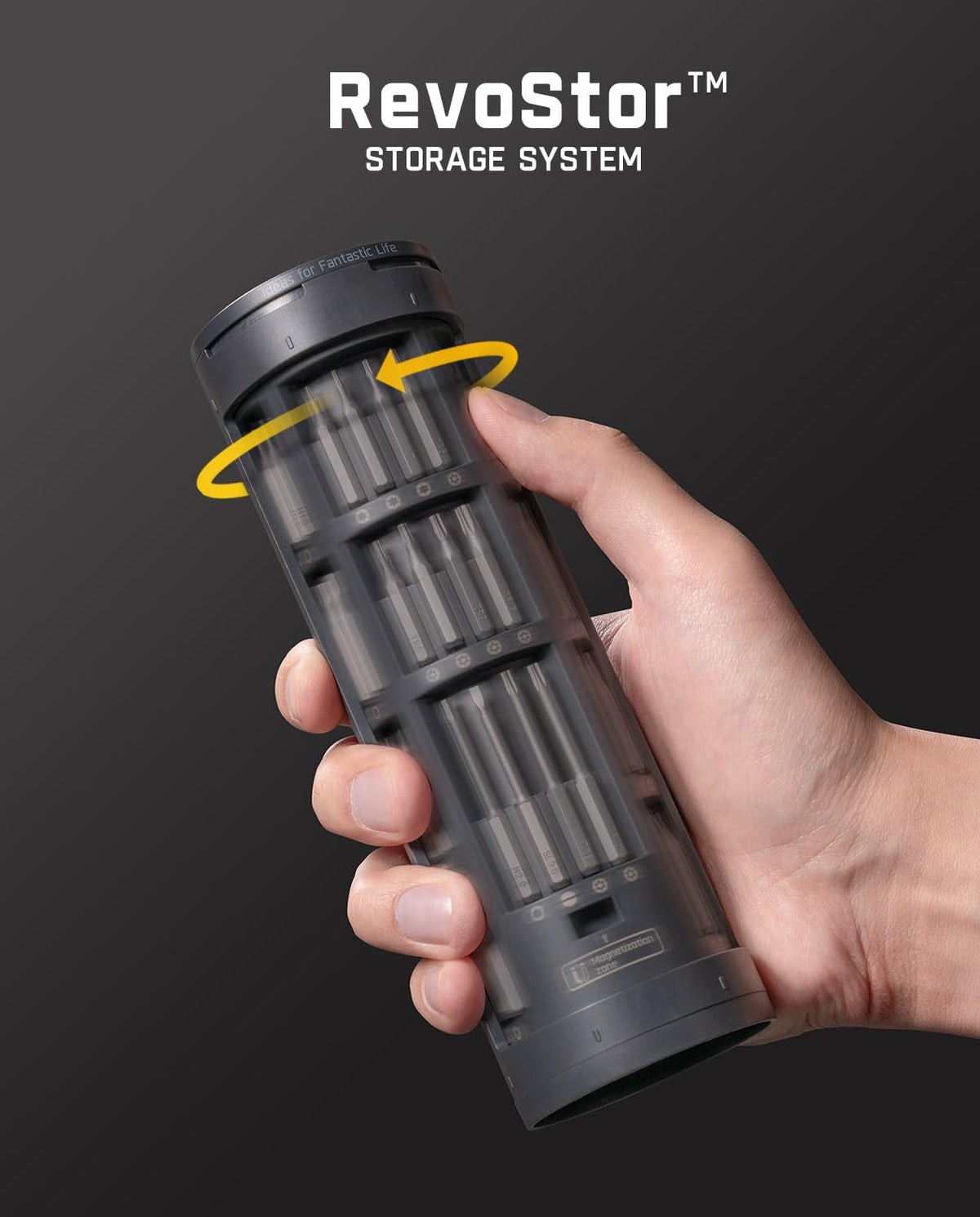 Fanttik E2 Ultra 3.7V Mini Electric Screwdriver, Electric Screwdriver Cordless, Max 0.6N.m, 50 Magnetic Bits, 5/32'' Hex, Magnetic Storage, Repair Tool for Electronics Phone Camera Laptop Appliances