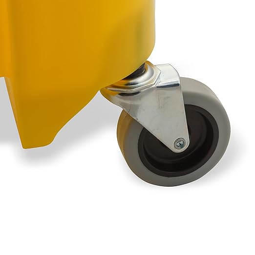 SPARTA 7690404 Omnifit Plastic Mop Bucket For Cleaning, 35 Quarts, Yellow
