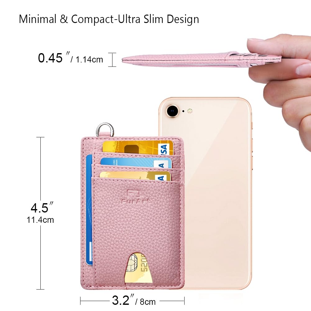 FurArt Slim Minimalist Wallet, Front Pocket Wallets, RFID Blocking, Credit Card Holder for Men & Women