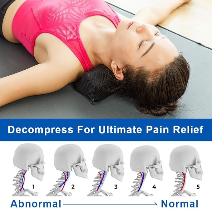 StrongTek Balance & Neck Relief Set – Foam Pad + Cervical Wedge for Stability, Posture & Rehab