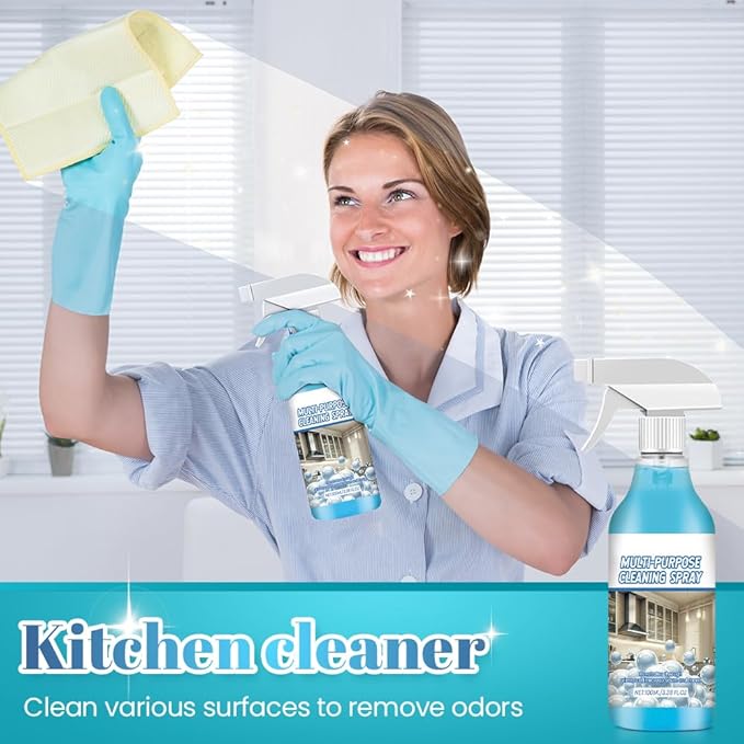 Spray Splash Cleaner, 2025 New Multi Purpose Cleaning Spray, Powerful Degreaser Sprays for Kitchen, Easy to Use Grime Remover for Household Cleaning, Convenient Handheld Cleaner for Home Family (2)