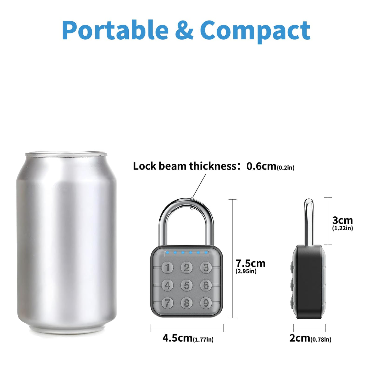 Combination Lock, Combination Lock for Locker, Locker Lock & Gym Locker Lock - High Security, Easy to Use for Gym, School, Travel, Outdoor