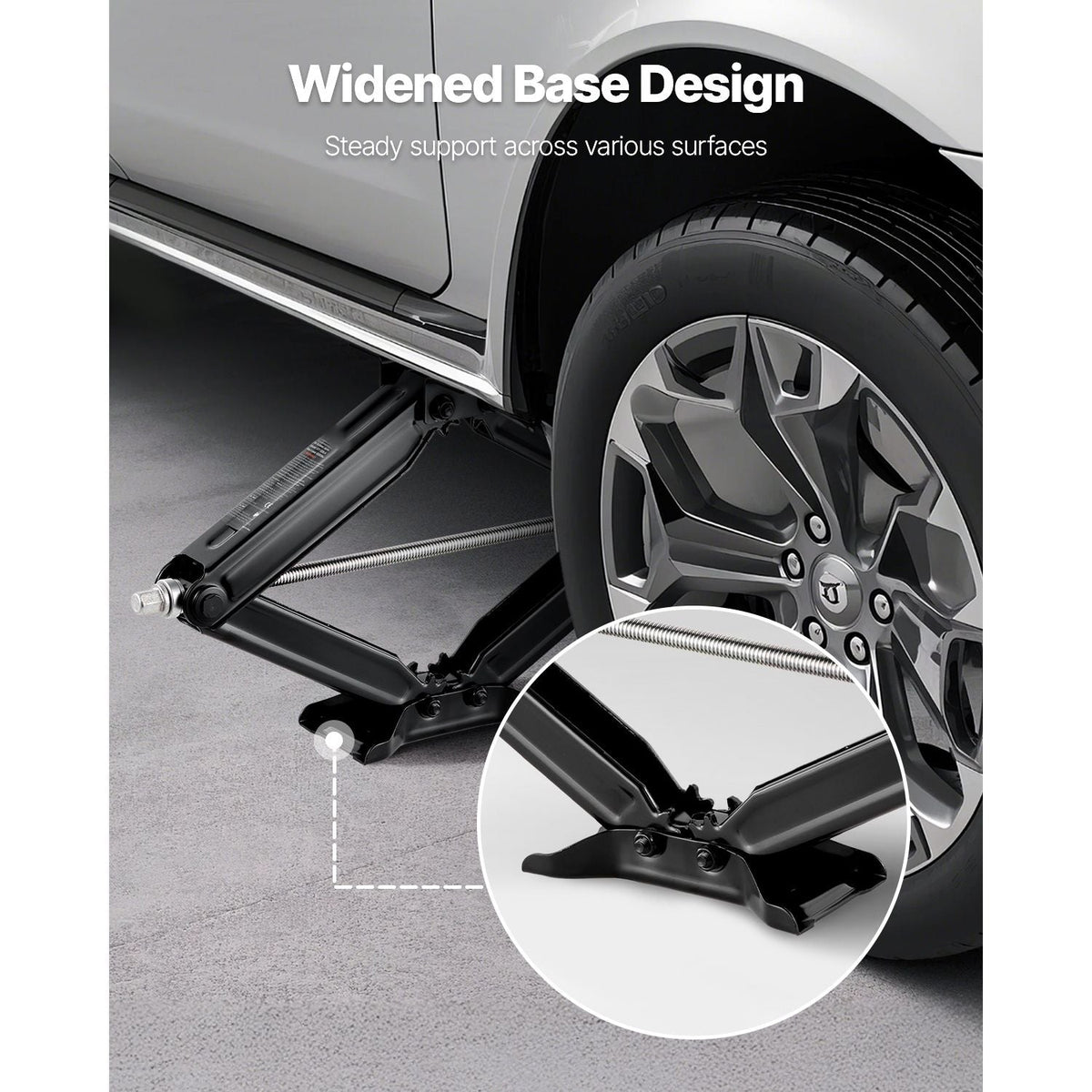 6500 lbs RV Scissor Jacks, 4-23.4 in RV Stabilizer Leveling Scissor Jacks, Set of 4, Heavy Duty Stabilizer Jack with Crank Handle, Socket and Bubble Levels, Not Easily Bent or Deformed