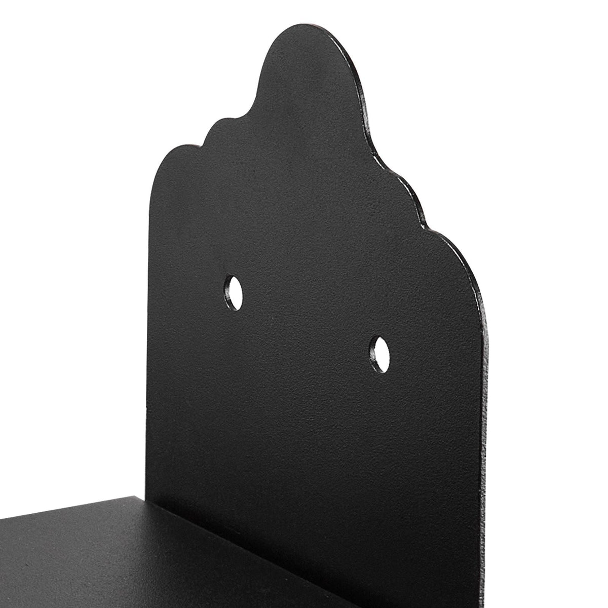6x6 Post Base 2 Pcs, Inner Size 5.9x5.55 inch / 150x141 mm Post Brackets, Heavy Duty Carbon Steel Decking Posts, Wood Posts Brackets for Pavilion Deck Railing Support Deck Base Plate, Black