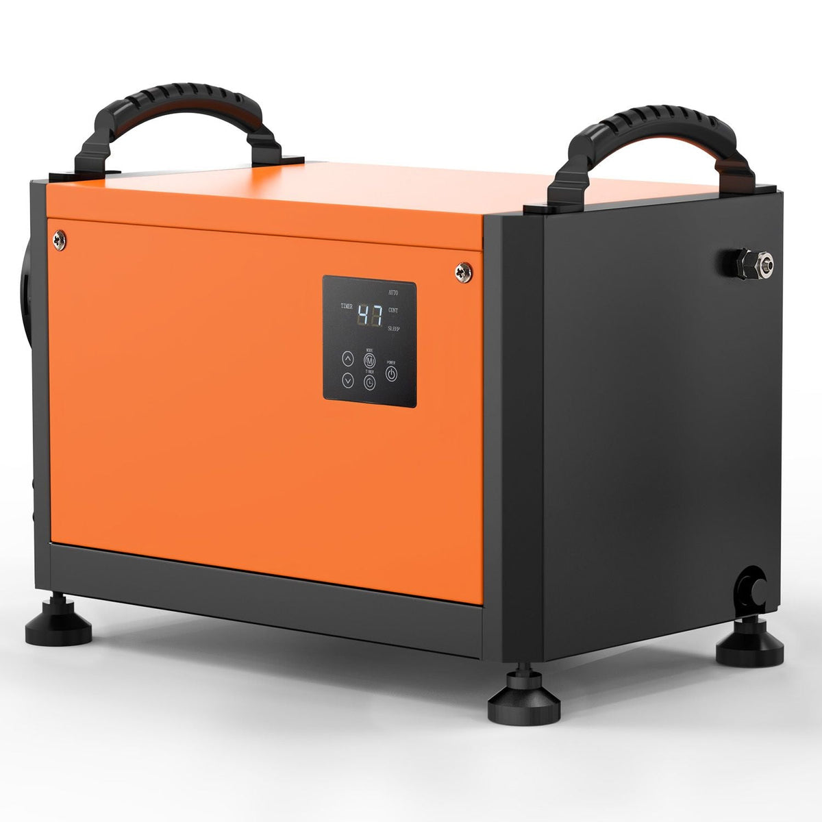 70 Pints Commercial Dehumidifier with Pump, Portable Crawl Space Dehumidifiers for Basement Storage Room Industrial, Auto Defrost/Drainage, Heavy-duty Galvanized Steel, with 2 Drain Hoses