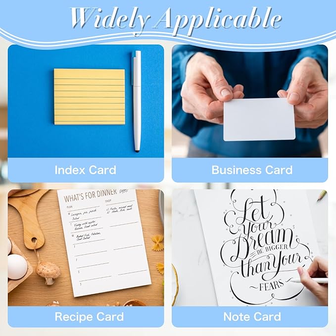 2 PCS Index Card Display Stand 4.7 X 2.4 X 6.3 Acrylic Card Holder for Desk File Note 4x6 Clear Postcard Stand Index Card Rack Acrylic Business Stand for Office Business Classroom(No Card)