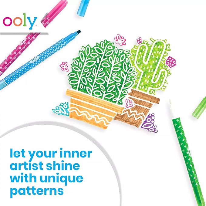 Ooly Switch-eroo Color Changing and Make No Mistakes Erasable 24 Dual Tip Markers, 12 Color Change Markers Erasable for Kids Back to School Supplies, Chisel Tip