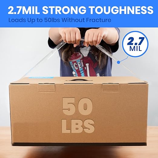 ADHES Packing Tape Shipping Tape Packaging Tape for Moving Boxes Heavy Duty Clear, 55M Per Roll 1.88 Inch Width,2.7Mil