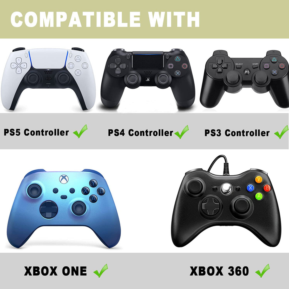 20Pieces Analog Stick Joystick Controller Performance Thumb Grips Compatible with PS5, PS4, Xbox One, Xbox Series X/S Controller Joystick Grips