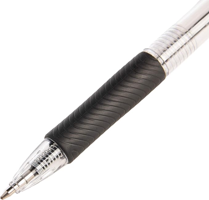 Simply Genius Bulk Retractable Black Pens, 200-Pack - Black Ink, Medium Ballpoint - Smooth-Writing Pens with Comfortable Grip - Journaling & Note-Taking