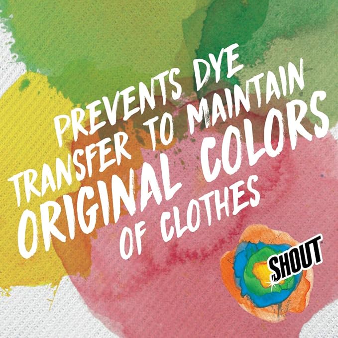 Shout Color Catchers for Laundry, Allow Mixed Washes, Prevents Color Runs and Maintains Original Clothing, 72 Count
