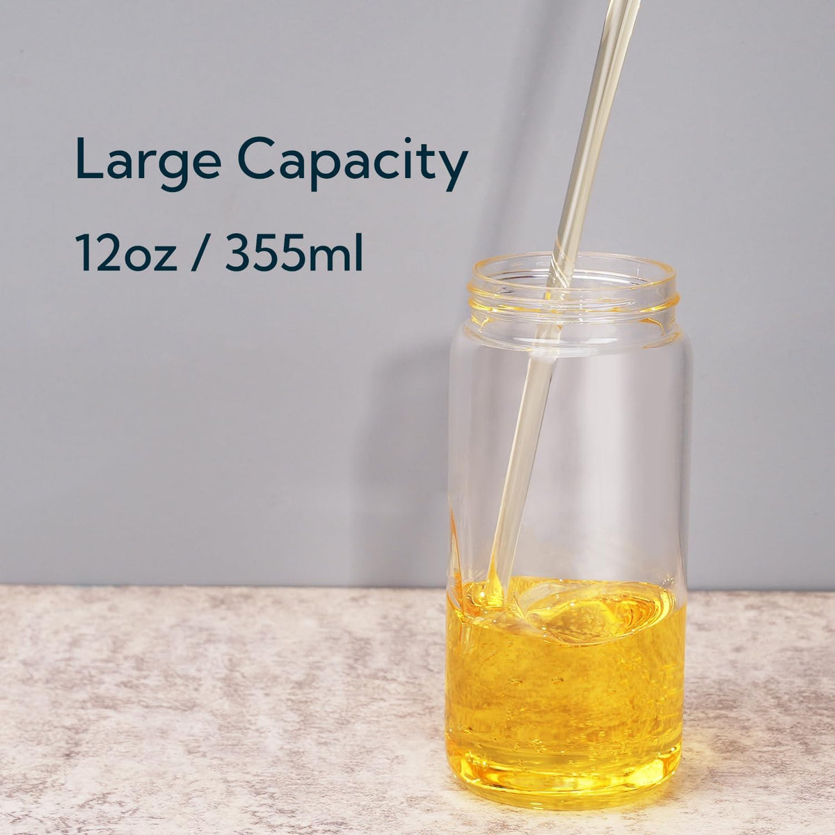 KITCHENDAO Precision Pour Glass Oil Dispenser 2-Piece Set with 3 Modes, Drip-Free Spout, Two Adjustable Flow Speeds, 12 oz Oil and Vinegar Dispensing Bottle 2 Pack Set for Kitchen