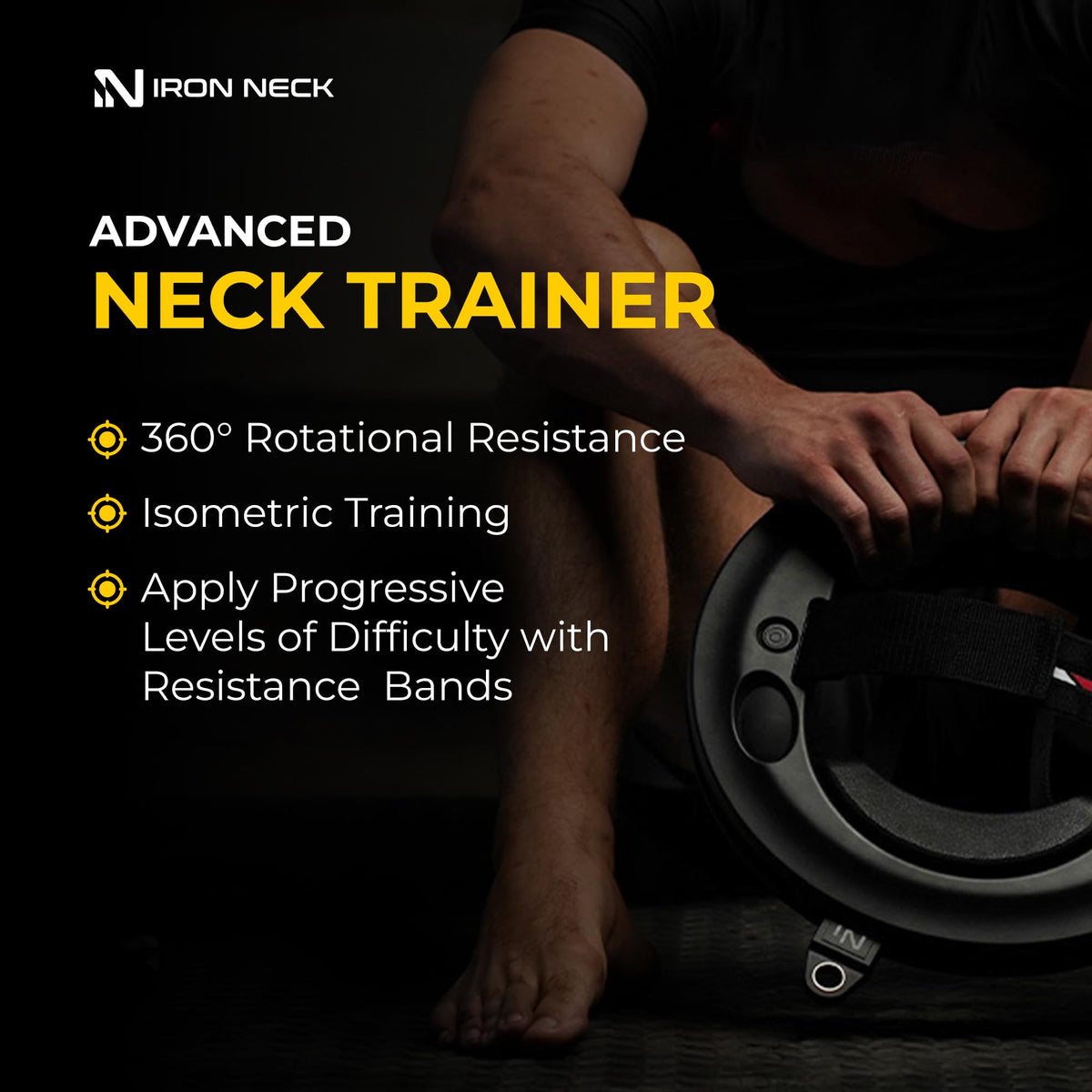 Iron Neck 3.0 Neck Trainer, Advanced Neck Strengthener, Exerciser and Rehabilitation Device to Relieve Pain, Improve Posture and Enhance Mobility