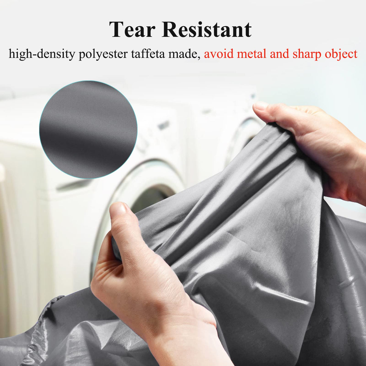 OTraki 2 Pack Laundry Bag Extra Large 28x45 Inch Drawstrings Laundry Hamper Liner Storage Bag XL Dirty Clothes Organizer Heavy Duty Laundry Bag for Home, Travel, Camping (Grey)
