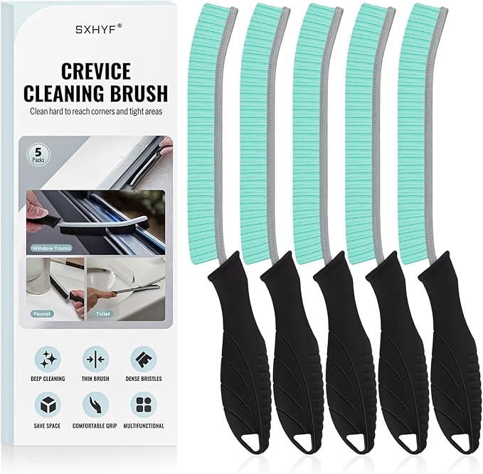 SXhyf Cleaning Brush - Hard Bristle Crevice Cleaning Brush, Multifunctional Gap Scrub Brush, Kitchen Essentials, Bathroom Cleaner Tools for Household Use, Home, Window, Toilet, Stove
