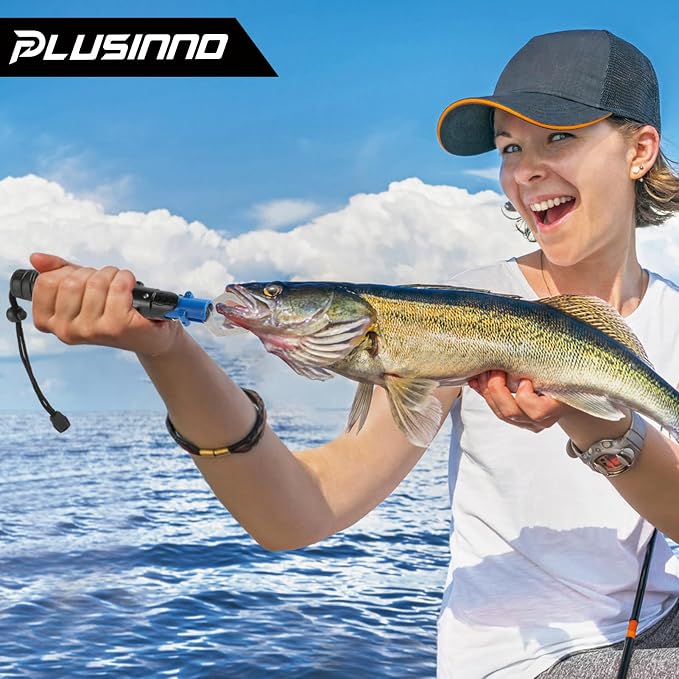 PLUSINNO Fishing Rod and Reel Combos Carbon Fiber Telescopic Fishing Pole with Reel Combo Sea Saltwater Freshwater Kit Fishing Rod Kit