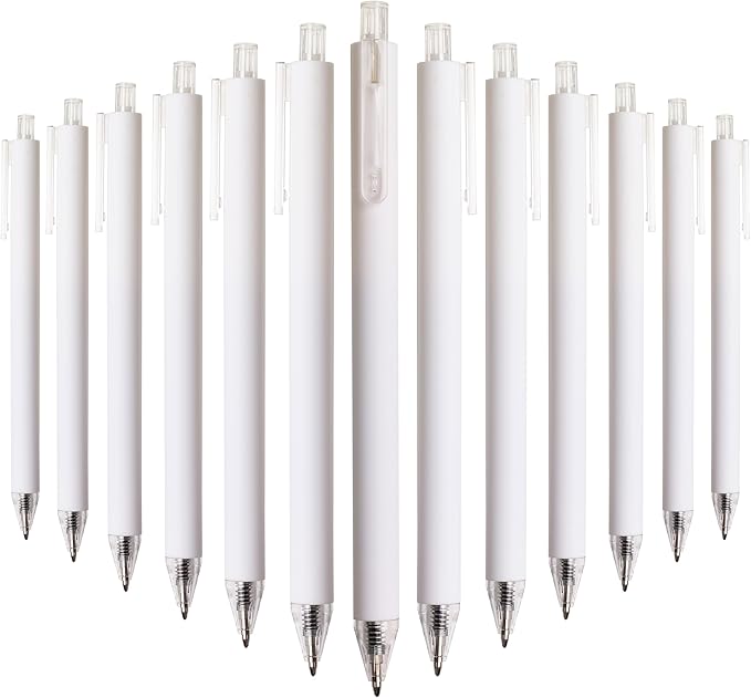 CRYLLIS Pens Bulk, 50Pack Black Pens,Black Ink Ballpoint Pens for Smooth Writing,No Smear,Office Supplies,Back to School Gifts,School Teacher,1.0mm