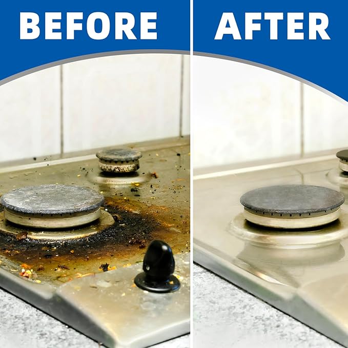Glass Cooktop&Stove To Cleaner& Multi-Purpose Kitchen Cleaner-10 oz Professional Strength Formula Removes Burnt-On Food, Tough Stains - Scratch-Free, Safe for oven&Ceramic&Induction Stoves