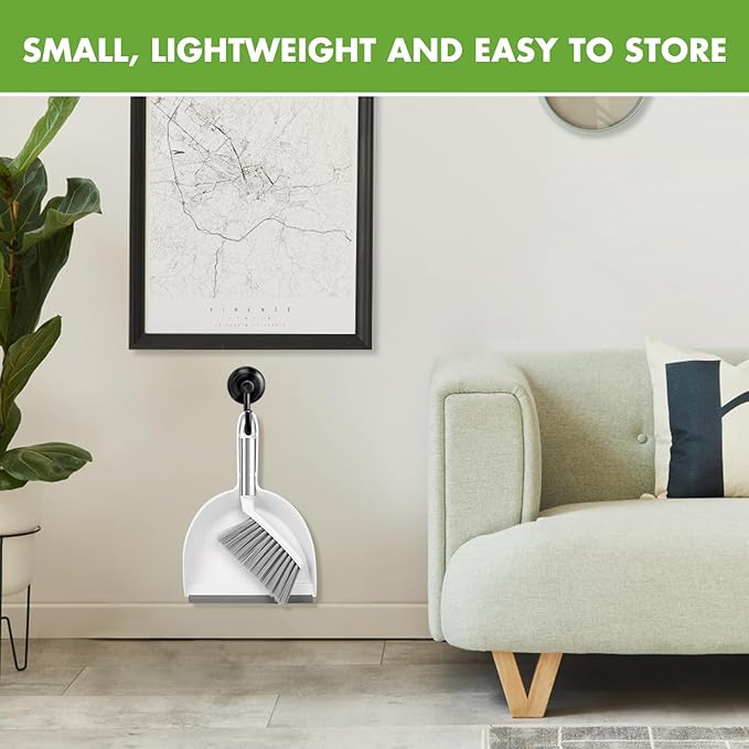 Small Broom and Dustpan Set, Dustpan and Brush Set, Small Brush and Dustpan Set, Hand Broom and Dustpan Set, Mini Handheld with Home, Desktop, Kitchen, pet