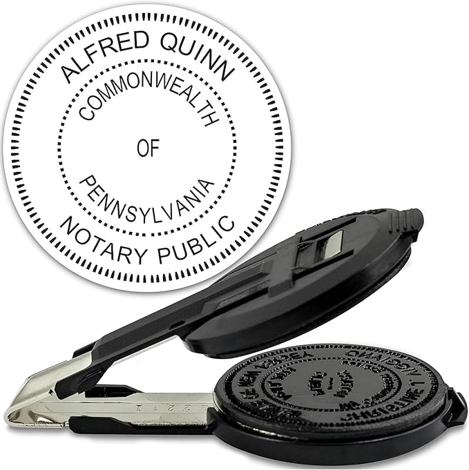 MaxMark Insert Only for Notary Seal Round Embosser for Pennsylvania State