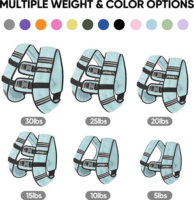 APEXUP Weighted Vest Men Women, Weight Vest for Women Workout Equipment for Strength Training Running
