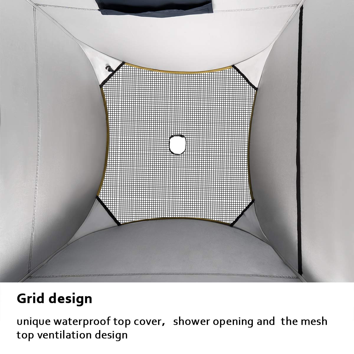 ropoda Pop Up Tent 83" x 48" x 48" Upgrade Privacy Tent, Porta-Potty Changing Portable Changing Room Includes 1 Removable Bottom,8 Stakes,1Removable Rain Cover,1 Carrying Bag