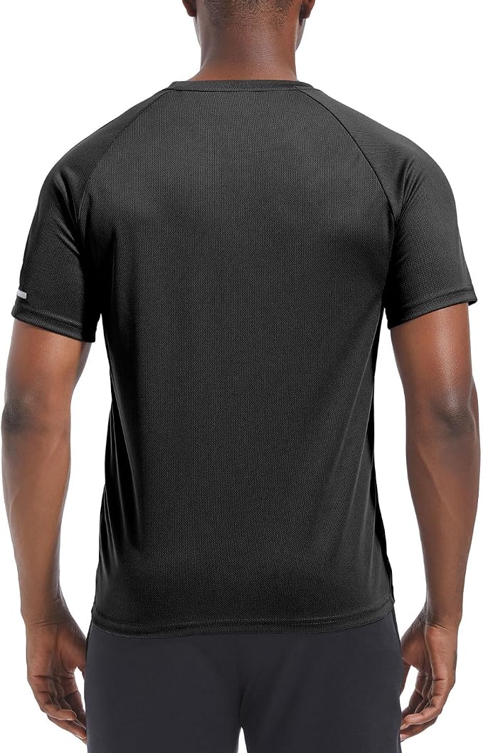 Boyzn 1, 3, 5 or 7 Pack Men's Workout Running Shirts, Dry Fit Moisture Wicking T-Shirt, Gym Athletic Short Sleeve Tee Shirts