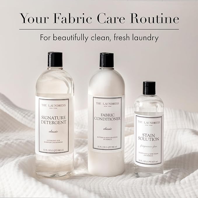 The Laundress Luxury Laundry Detergent, 31 Loads, Scented Signature Classic Fragrance, Concentrated Triple Enzyme Deep Cleaning and Targeted Stain Remover, 96% USDA Biobased Product
