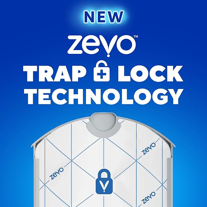 Zevo Flying Insect Trap Refill - for The Zevo MAX & Standard Indoor Fly Trap - Catch Gnats, House & Fruit Flies - Easy to Use - Mess-Free Disposal (6 Refill Cartridges)