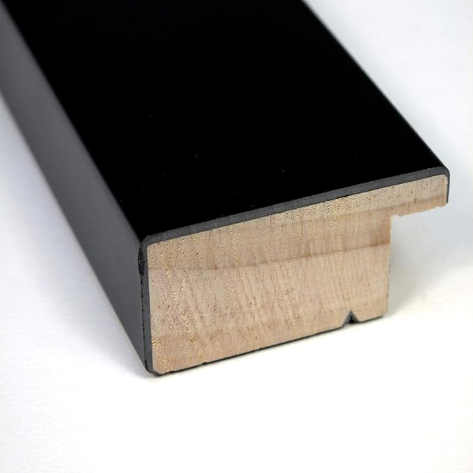 Amanti Art Black Cork Board for Wall, 15x33 Vision Board with Black Wood Frame, Medium Corkboard Office Decor for Home Organization, Modern Corkboard Pinboard to Display Items for Home Organization