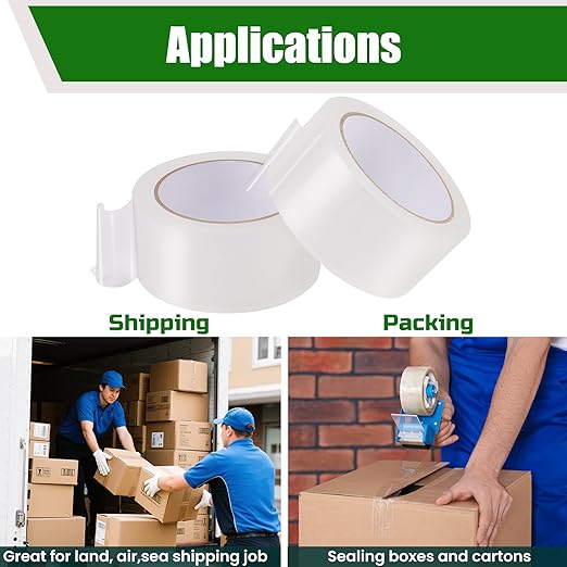 Lichamp Clear Packing Tape, 24 Rolls Heavy Duty Packaging Tape Refill for Moving Boxes, Mail Shipping Supplies, 1.88 inch x 55 Yard x 2.6 mil, A224TP