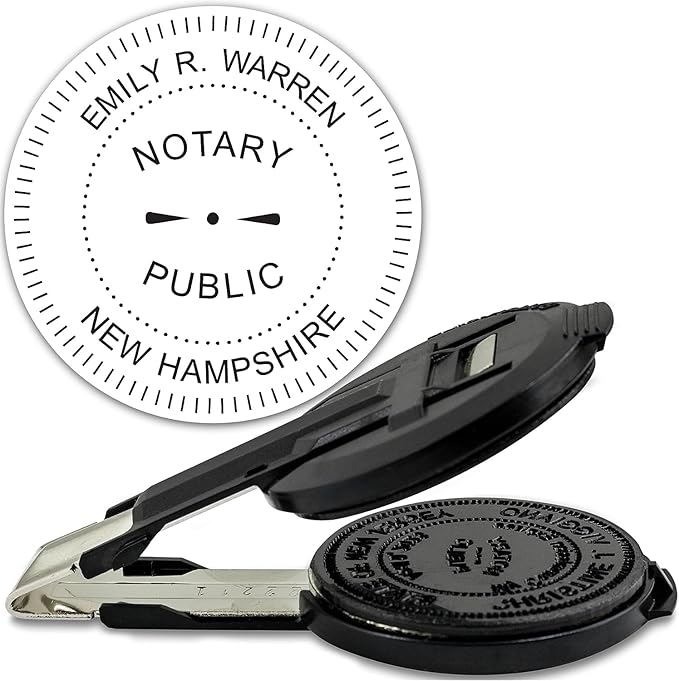 MaxMark Insert Only for Notary Seal Round Embosser for New Hampshire State